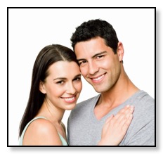 happy couple smile dental implants